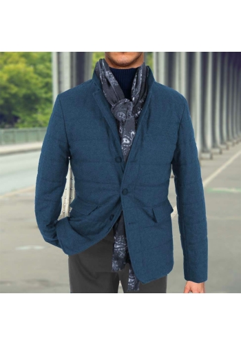 Veste matelassée bleu