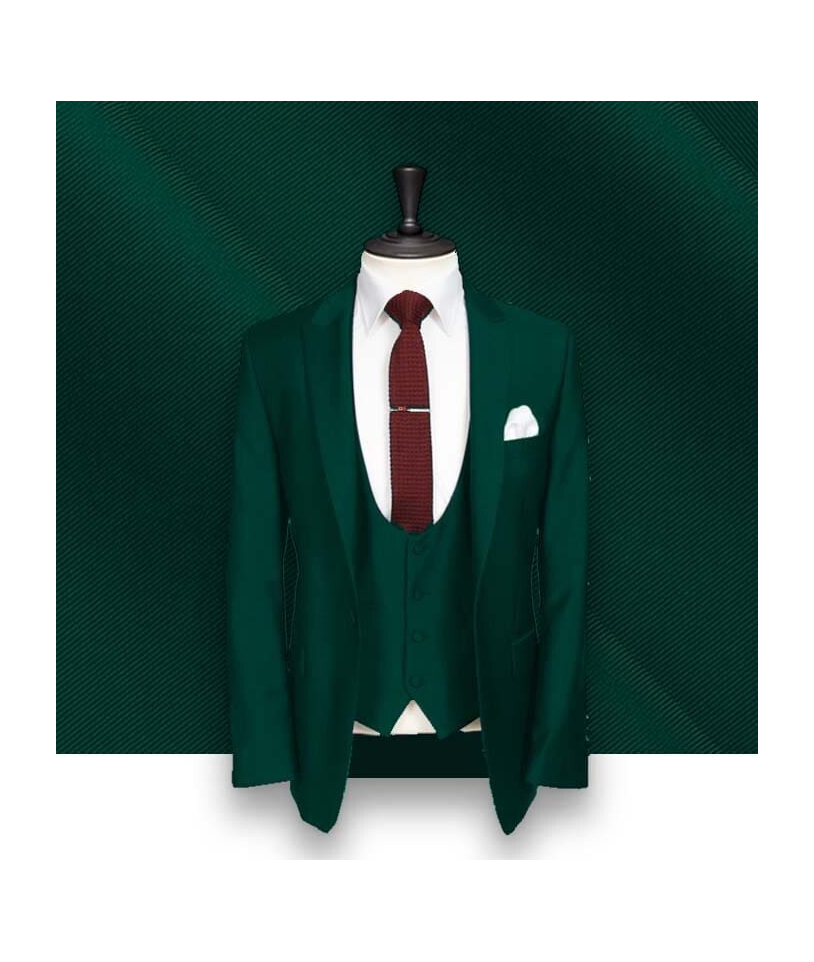 Costume mariage vert sapin