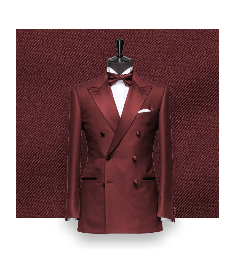 Smoking bordeaux croisé - élégance et raffinement pour vos soirées