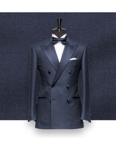 Smoking Bleu nuit croisé - Élégance et Raffinement pour vos Soirées Chics
