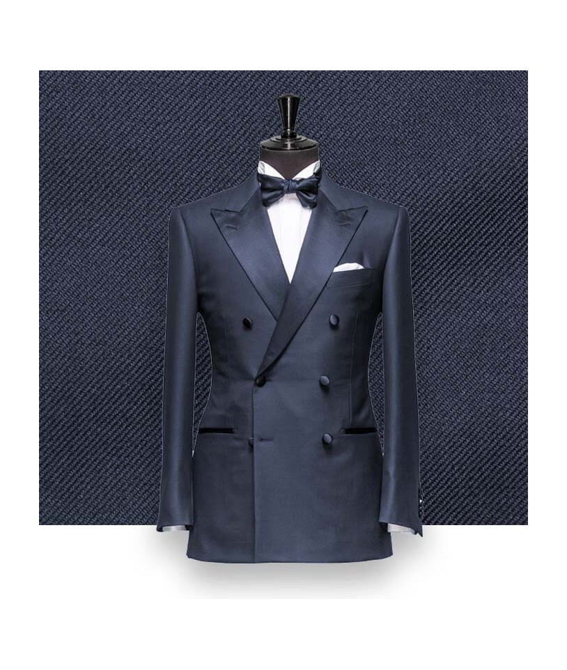 Smoking Bleu nuit croisé - Élégance et Raffinement pour vos Soirées Chics