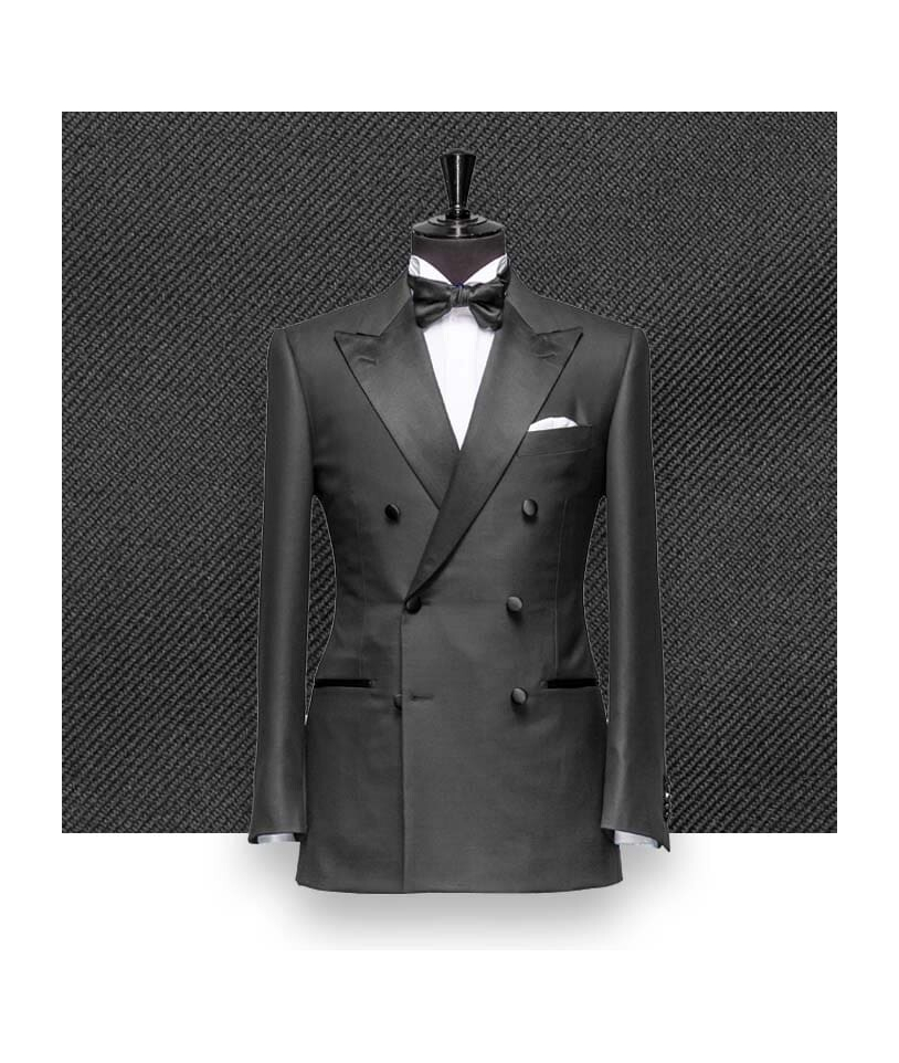 Smoking noir croisé - élégance et raffinement garantis