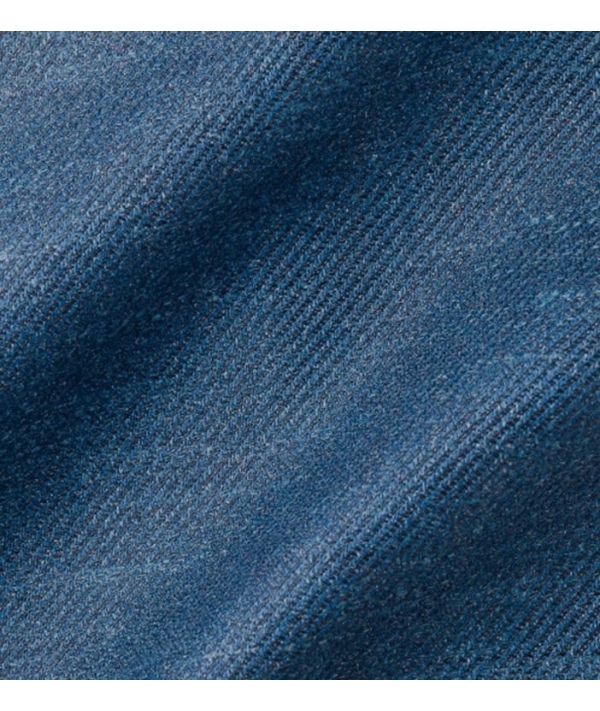 Redingote bleu indigo