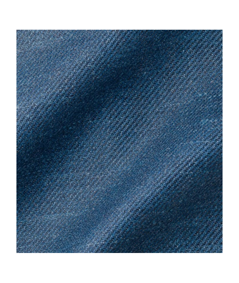 Redingote bleu indigo