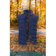 Doudoune Flanelle bleu | Costume Privé Paris