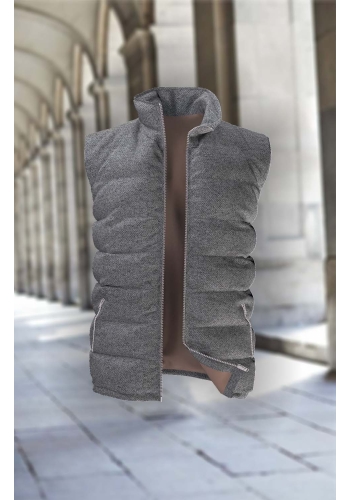 Doudoune Flanelle grise