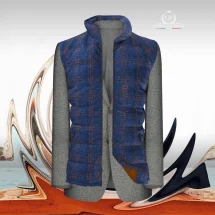 Doudoune Flanelle grise | Costume Privé Paris