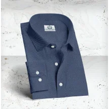 Chemise Denim Bleu Foncé - Style | Costume Privé Paris