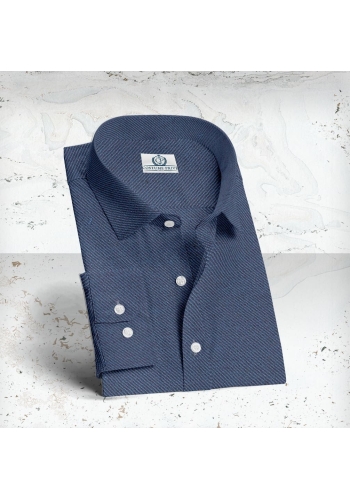 Chemise Denim Bleu Foncé - Style Décontracté et Élégant pour Hommes.