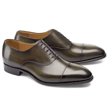 Chaussures Richelieu bout droit vert patiné | Costume Privé Paris