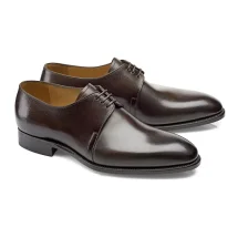 Chaussures derby marron patiné — Costume Privé Paris