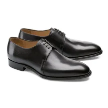 Chaussures derby noir patiné — Costume Privé Paris