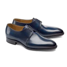 Chaussures derby bleu patiné | Costume Privé Paris