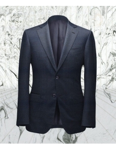 Costume Bleu foncé grain caviar