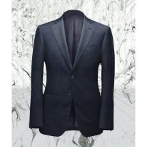 Costume Bleu foncé grain caviar | Costume Privé Paris