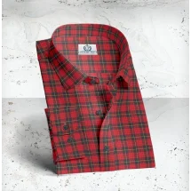 Chemise carreaux rouge | Costume Privé Paris
