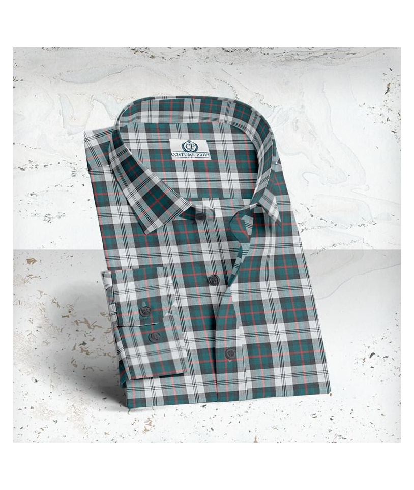 Chemise carreaux vert