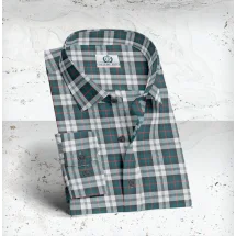 Chemise carreaux vert | Costume Privé Paris