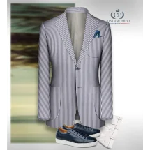 blazer seersucker | Costume Privé Paris