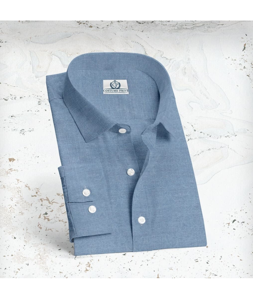 Chemise Denim Bleu Moyen