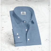 Chemise Denim Bleu Moyen | Costume Privé Paris