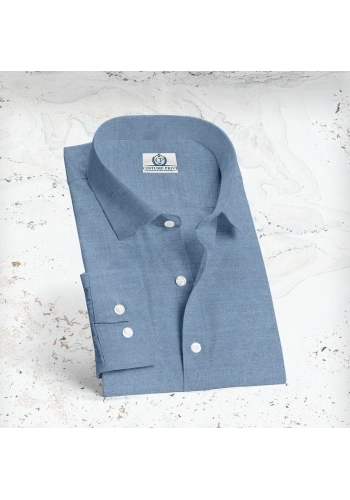 Chemise Denim Bleu Moyen