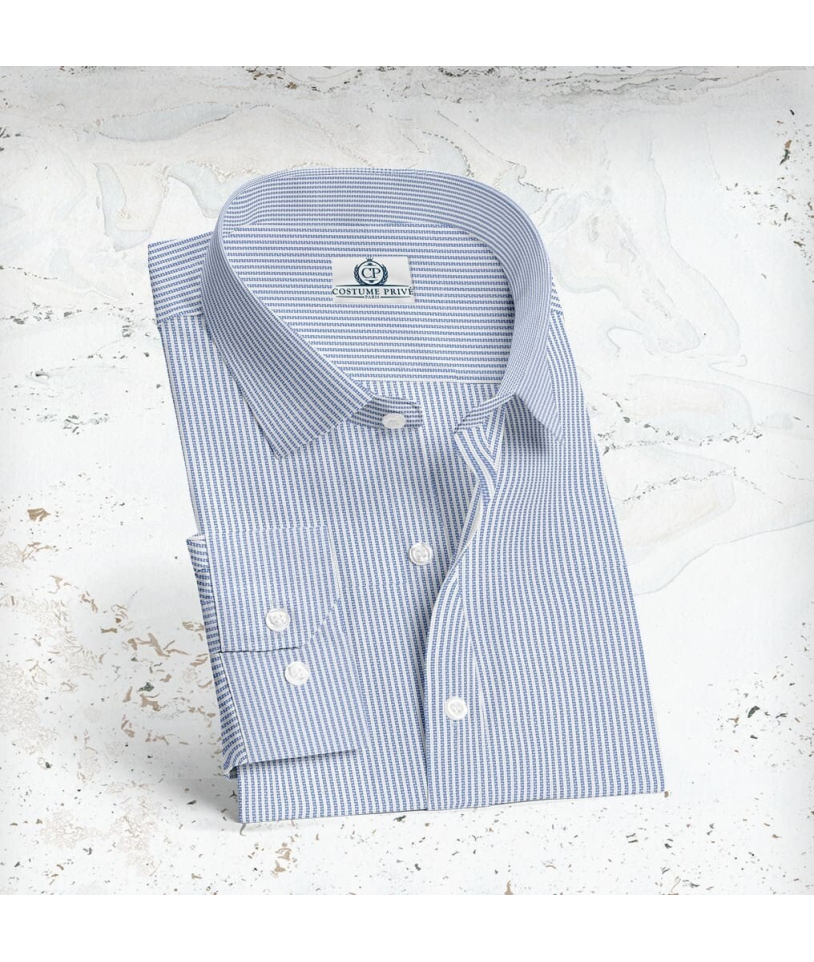 Chemise blanche rayures giro inglese