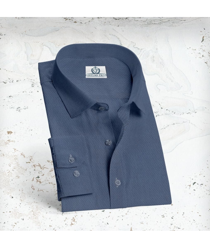 Chemise Bleu Foncé Oxford