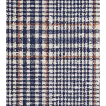 Blazer Bleu prince de Galles — détail tissu et finition sur mesure