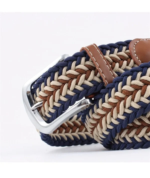 Ceinture Tressée tricolore beige | Costume Privé Paris