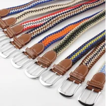 Ceinture Tressée tricolore bleu ciel | Costume Privé Paris