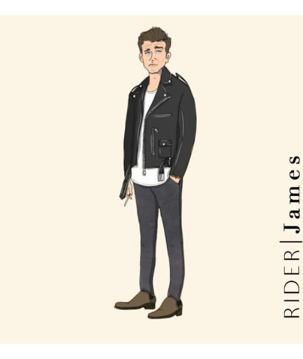 Blouson biker Cuir Noir James – Élégance toutes saisons