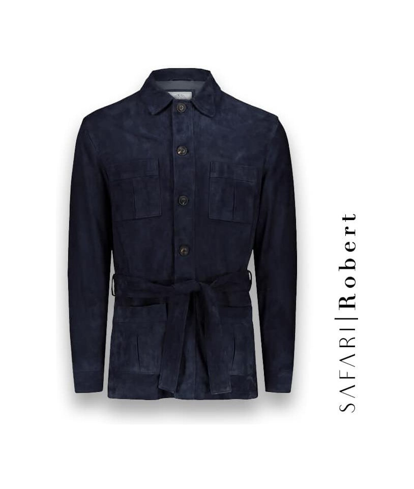 Veste Safari Nubuck bleu Robert