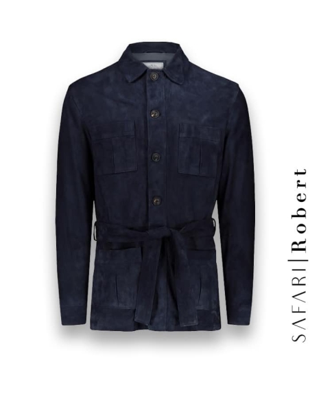 Veste Safari Nubuck bleu Robert