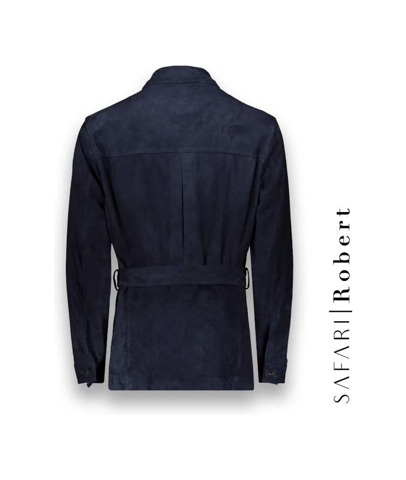 Veste Safari Nubuck bleu Robert