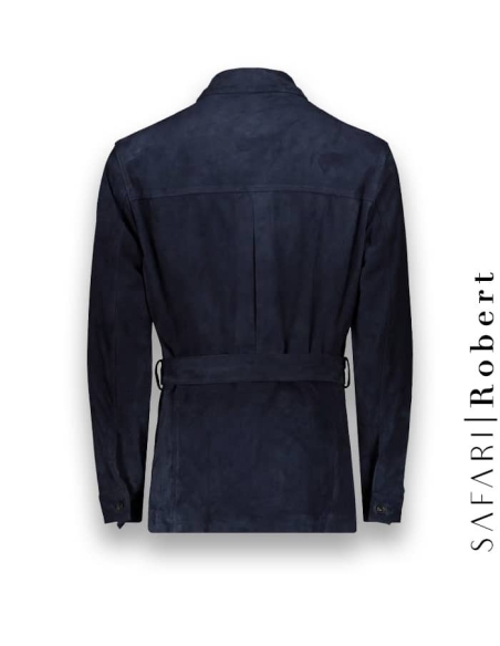 Veste Safari Nubuck bleu Robert