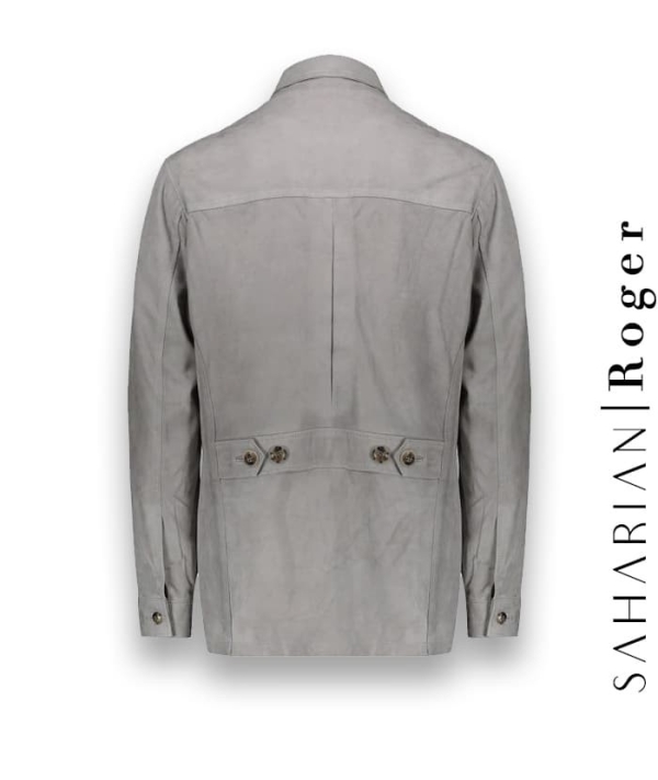 Saharienne Suède gris clair Roger