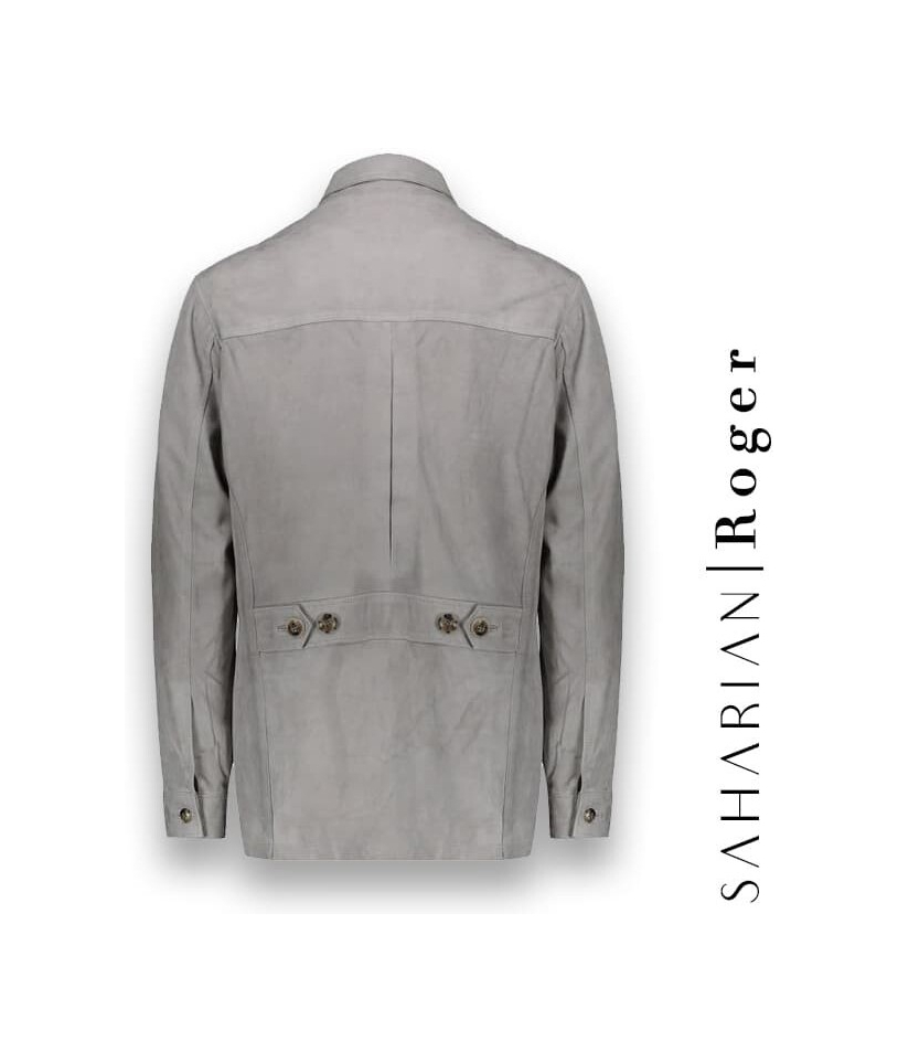 Saharienne Suède gris clair Roger