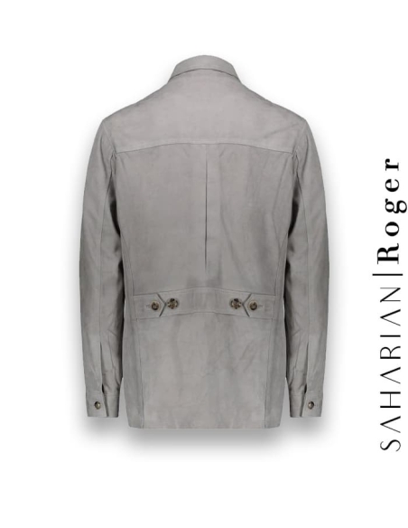 Saharienne Suède gris clair Roger