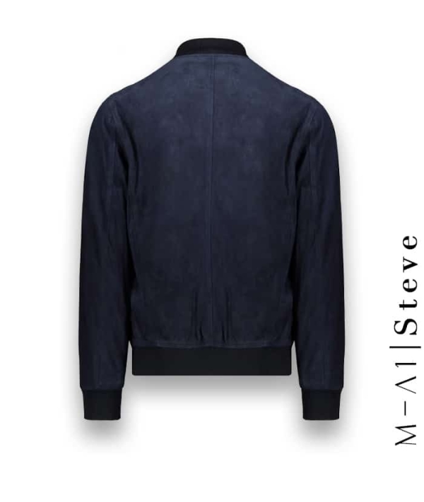 Blouson Suede MA1 Steve Bleu - Élégance Urbaine