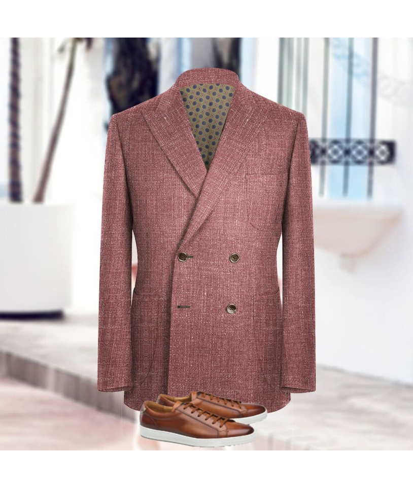 veste croisée été bordeaux : élégance et confort garantis