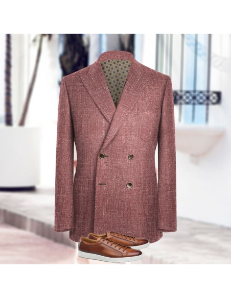veste croisée été bordeaux : élégance et confort garantis