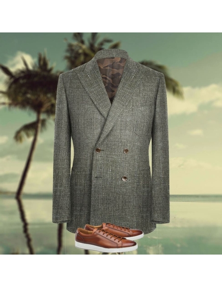 veste croisée été vert olive - Style et confort pour la saison estivale