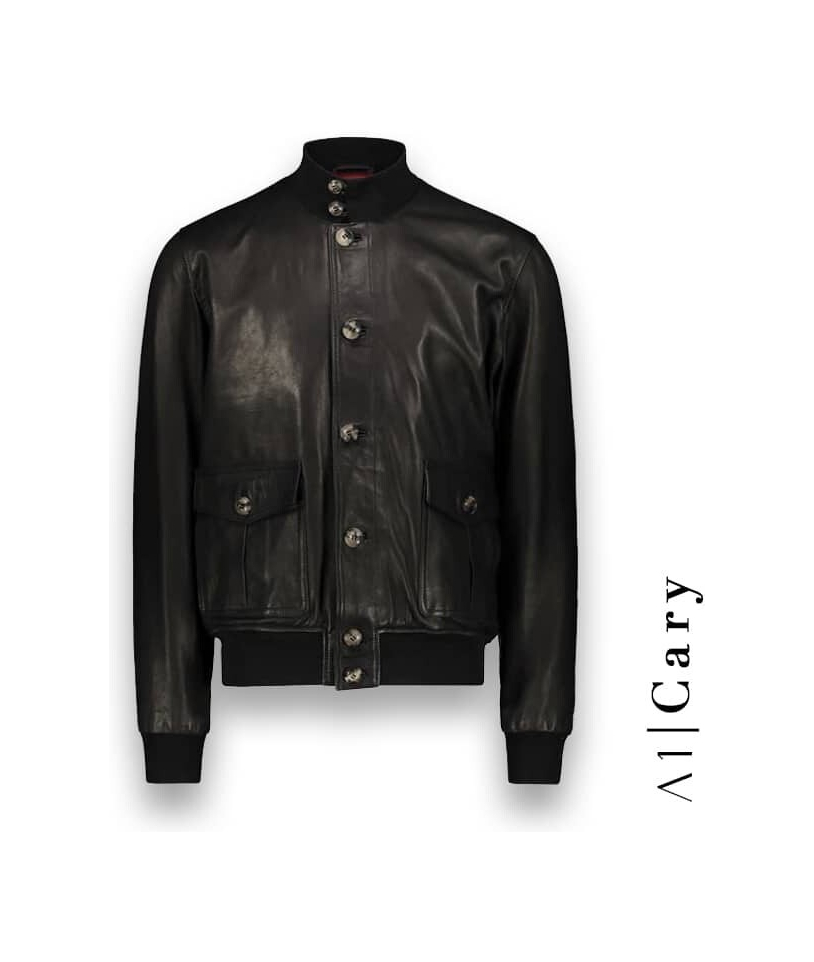 Blouson Cuir noir A1 Cary