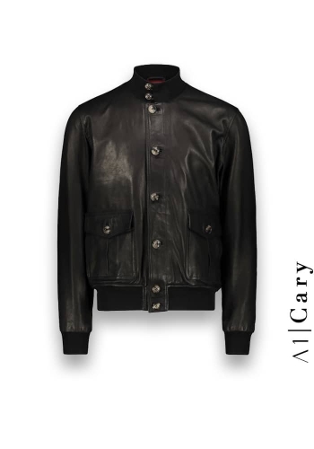 Blouson Cuir noir A1 Cary