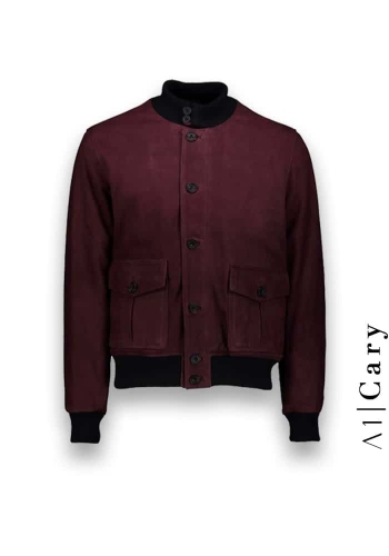 Blouson Nubuck bordeaux A1 Cary