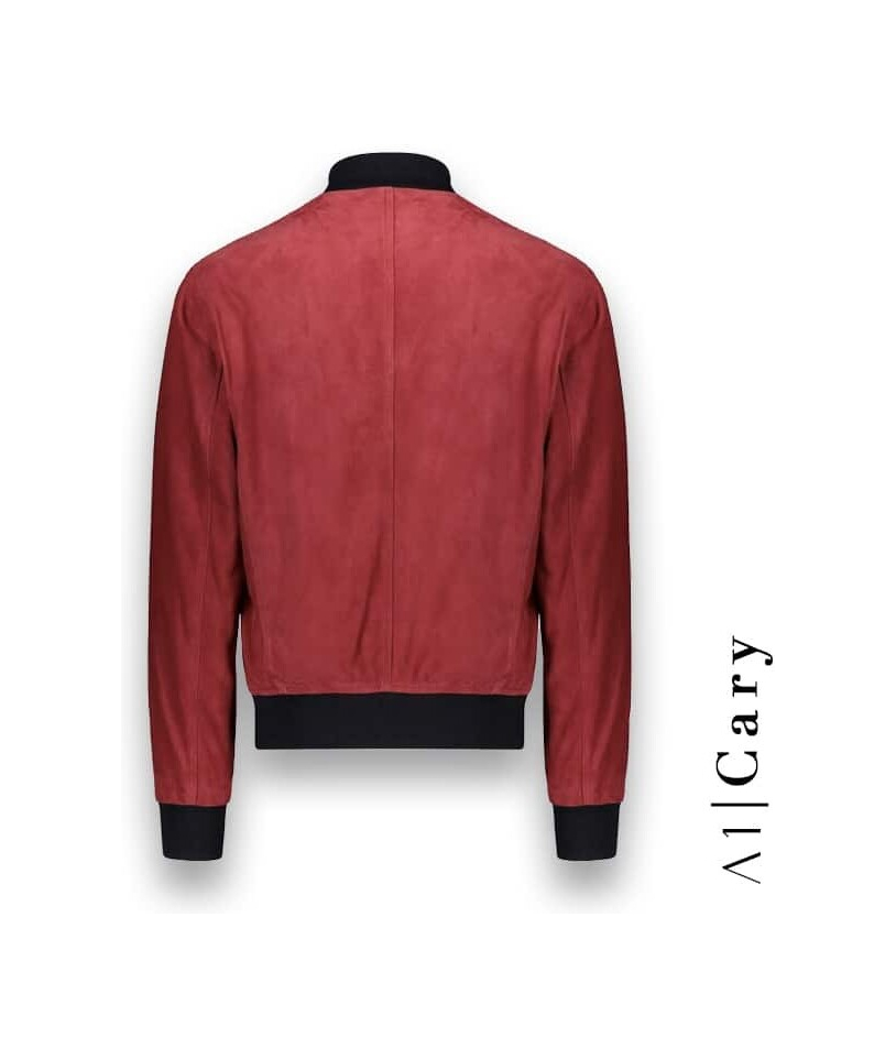 Blouson Suède rouge A1 Cary