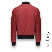 Blouson Suède rouge A1 Cary | Costume Privé Paris