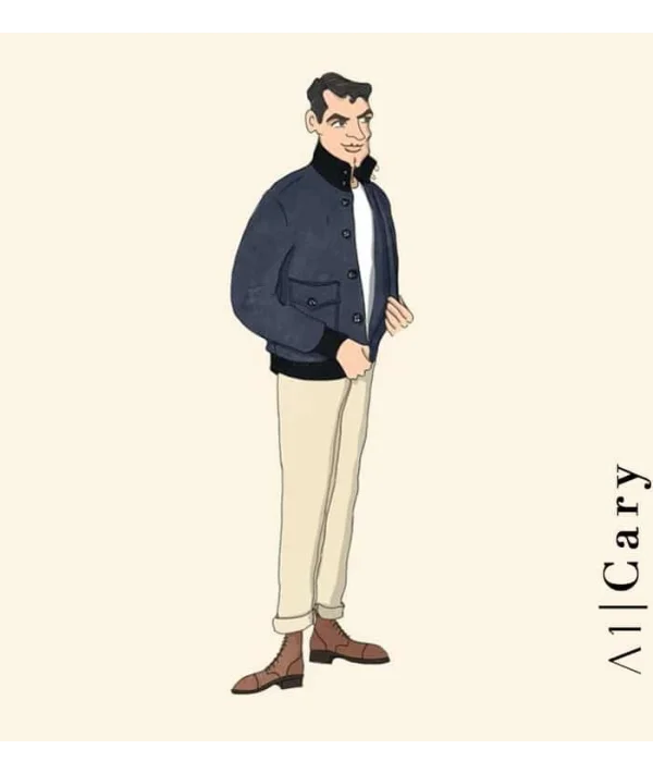 Blouson Suède rouge A1 Cary | Costume Privé Paris