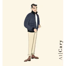 Blouson Suède rouge A1 Cary | Costume Privé Paris